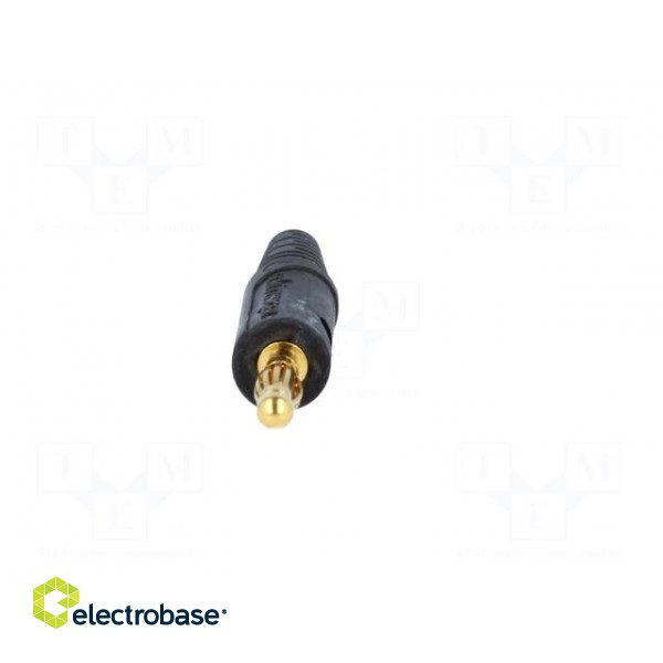Plug | 4mm banana | 10A | 60VDC | black | Max.wire diam: 2.8mm paveikslėlis 9