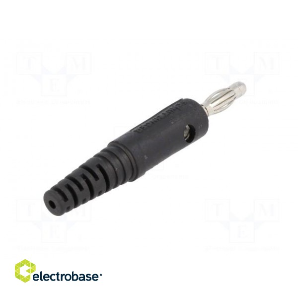 Plug | 4mm banana | 10A | 33VAC | 70VDC | black | Max.wire diam: 2mm image 6