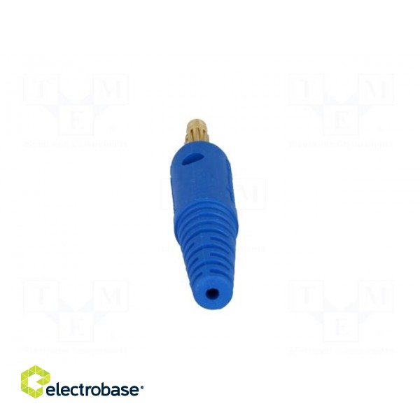 Plug | 4mm banana | 10A | 60VDC | blue | Max.wire diam: 2.8mm image 5
