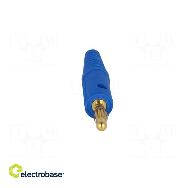 Plug | 4mm banana | 10A | 60VDC | blue | Max.wire diam: 2.8mm image 9