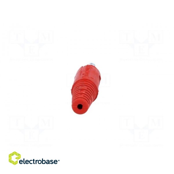 Plug | 4mm banana | 10A | 60VDC | red | Max.wire diam: 2.8mm фото 5