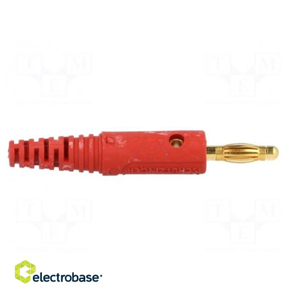 Plug | 4mm banana | 10A | 33VAC | 70VDC | red | Max.wire diam: 2mm | 0.5mm2 image 7