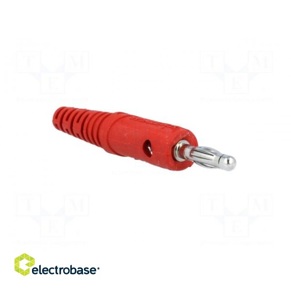 Plug | 4mm banana | 10A | 60VDC | red | Max.wire diam: 2.8mm фото 8