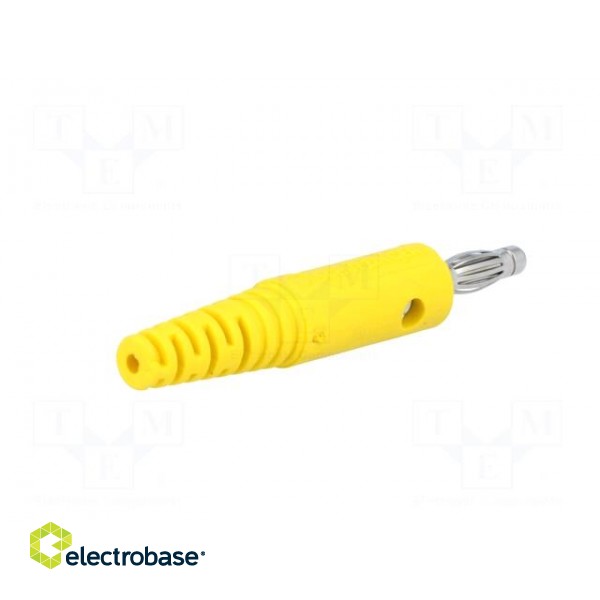 Connector: 4mm banana | plug | 10A | 33VAC | 70VDC | yellow | 0.5mm2 image 6