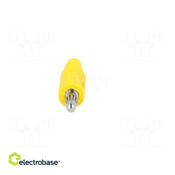 Connector: 4mm banana | plug | 10A | 33VAC | 70VDC | yellow | 0.5mm2 image 9