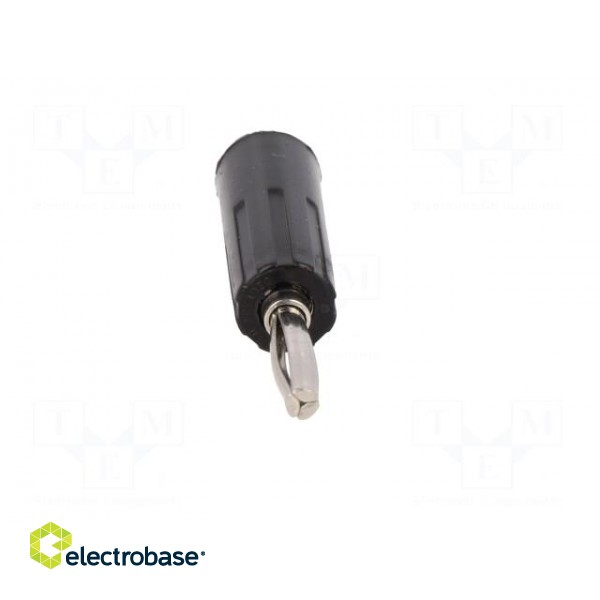 Plug | 4mm banana | 10A | 50VDC | black | non-insulated | for cable image 9
