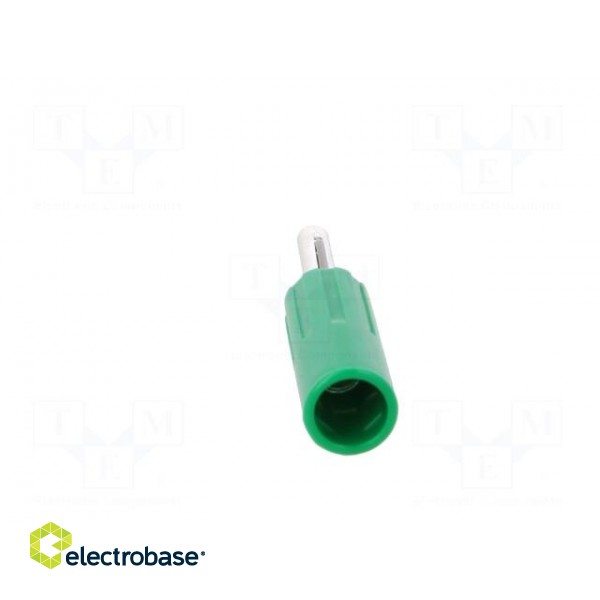 Plug | 4mm banana | 10A | 50VDC | green | non-insulated | for cable image 5