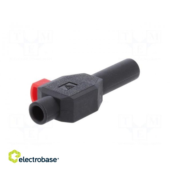 Plug | 4mm banana | 10A | 600V | black | insulated | Connection: crimped фото 9