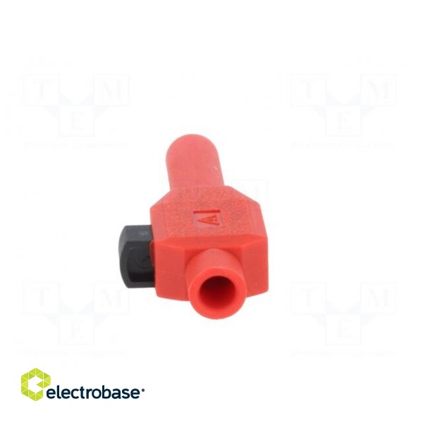 Plug | 4mm banana | 10A | 600V | red | insulated | Plating: nickel plated image 5