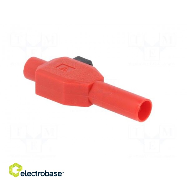 Plug | 4mm banana | 10A | 600V | red | insulated | Plating: nickel plated image 8