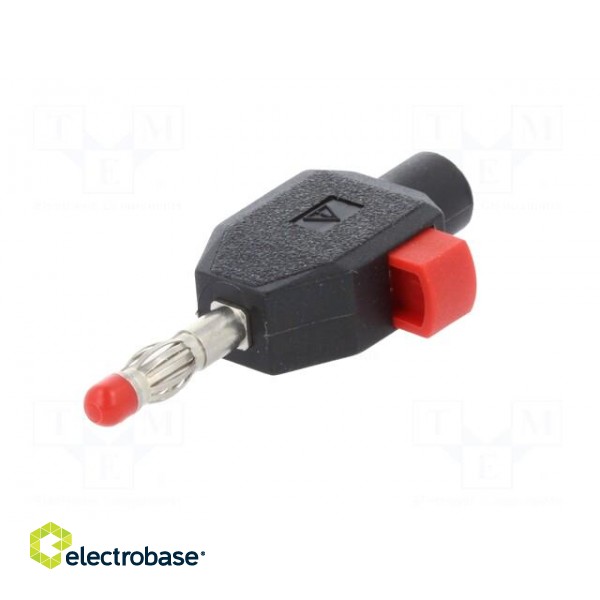 Plug | 4mm banana | 10A | 60V | black | insulated | 2.5mm2 image 2