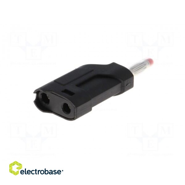 Plug | 4mm banana | 10A | 60VDC | black | 58.5mm | Mounting: on cable image 6