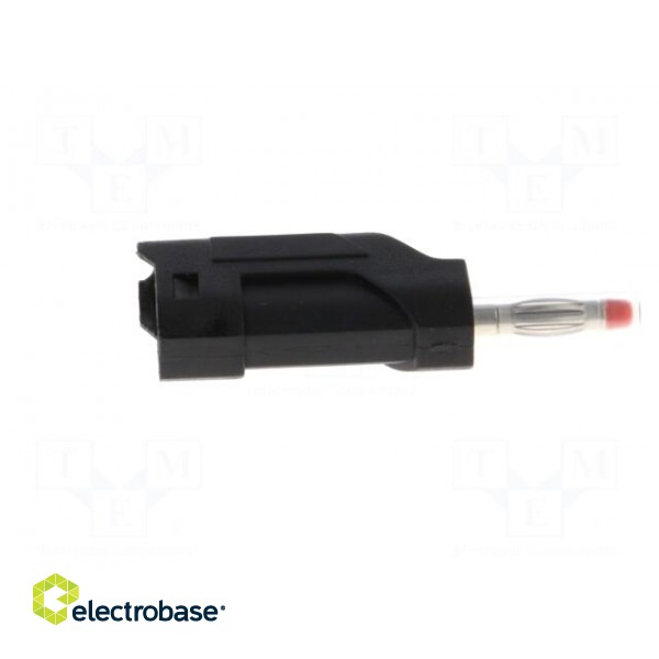 Plug | 4mm banana | 10A | 60VDC | black | 58.5mm | Mounting: on cable image 7
