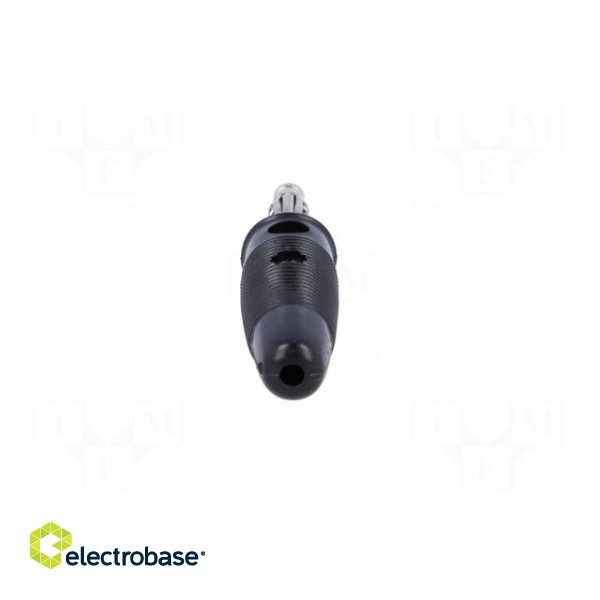 Plug | 4mm banana | 10A | 60VDC | black | Max.wire diam: 4mm | on cable image 5