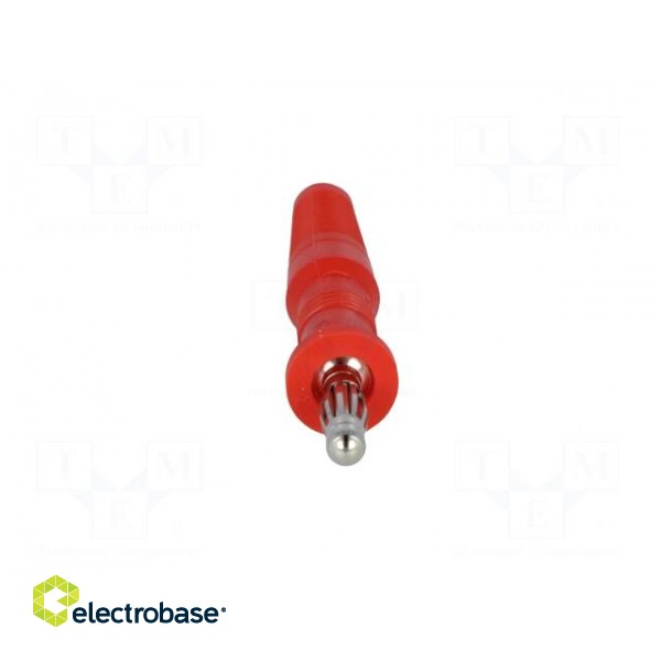 Plug | 4mm banana | 10A | 60VDC | red | non-insulated | Overall len: 60mm image 9