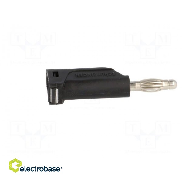 Plug | 4mm banana | 16A | 70VDC | black | Max.wire diam: 4mm | 1mm2 image 7