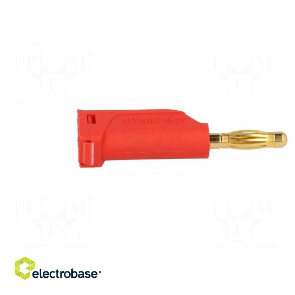 Plug | 4mm banana | 16A | 70VDC | red | Max.wire diam: 4mm | 1mm2 image 7