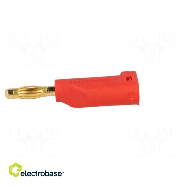 Plug | 4mm banana | 16A | 70VDC | red | Max.wire diam: 4mm | 1mm2 image 3