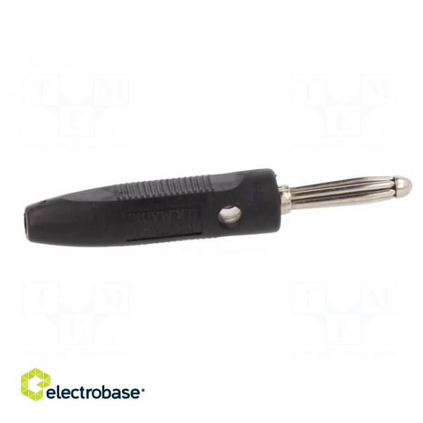 Plug | 4mm banana | 16A | 50VDC | black | for cable | 2.5mm2 | screw image 7