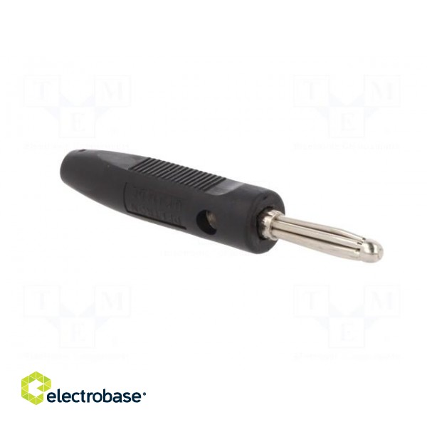 Plug | 4mm banana | 16A | 50VDC | black | for cable | 2.5mm2 | screw image 8