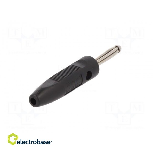 Plug | 4mm banana | 16A | 50VDC | black | for cable | 2.5mm2 paveikslėlis 6