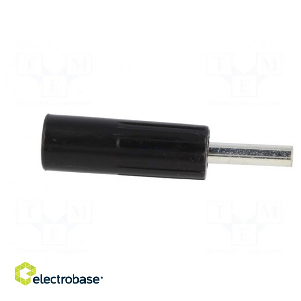 Plug | 4mm banana | 16A | 50VDC | black | non-insulated | for cable image 7