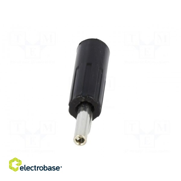 Plug | 4mm banana | 16A | 50VDC | black | non-insulated | for cable image 9
