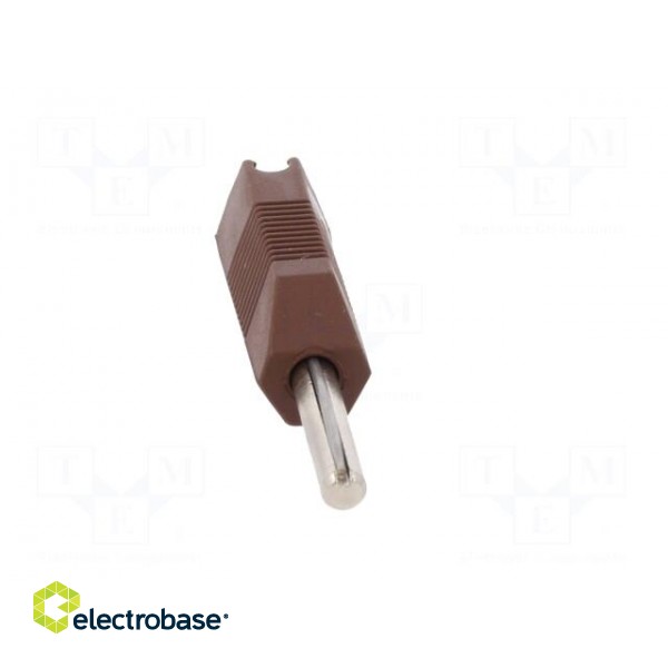 Plug | 4mm banana | 16A | 50VDC | brown | for cable | 2.5mm2 image 9