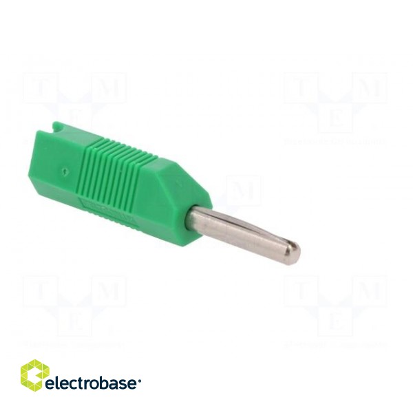 Plug | 4mm banana | 16A | 50VDC | green | for cable | 2.5mm2 paveikslėlis 8