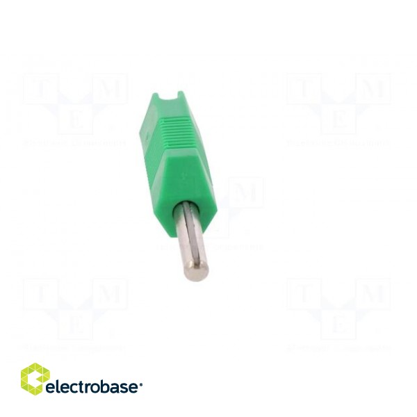 Plug | 4mm banana | 16A | 50VDC | green | for cable | 2.5mm2 фото 9