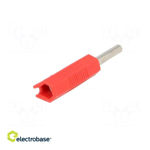 Plug | 4mm banana | 16A | 50VDC | red | for cable | 2.5mm2 | nickel plated image 6