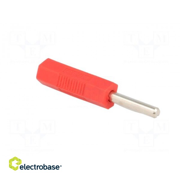 Plug | 4mm banana | 16A | 50VDC | red | for cable | 2.5mm2 | nickel plated фото 8