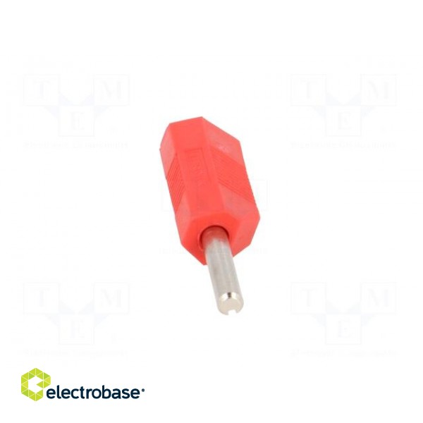 Plug | 4mm banana | 16A | 50VDC | red | for cable | 2.5mm2 | nickel plated paveikslėlis 9