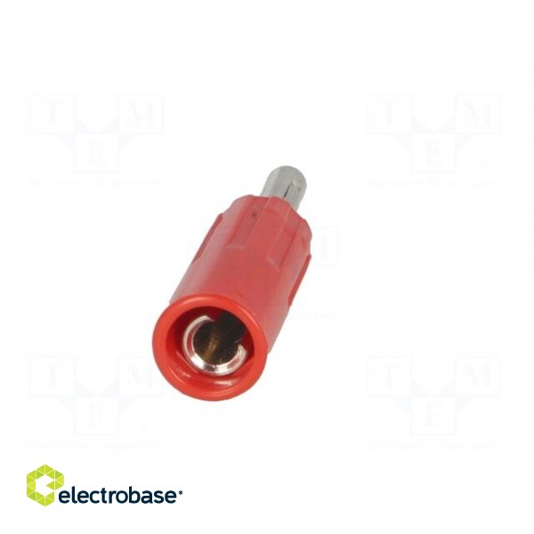 Plug | 4mm banana | 16A | 50VDC | red | non-insulated | for cable | 5.5mm2 image 5