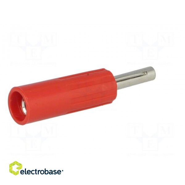 Plug | 4mm banana | 16A | 50VDC | red | non-insulated | for cable | 5.5mm2 image 6
