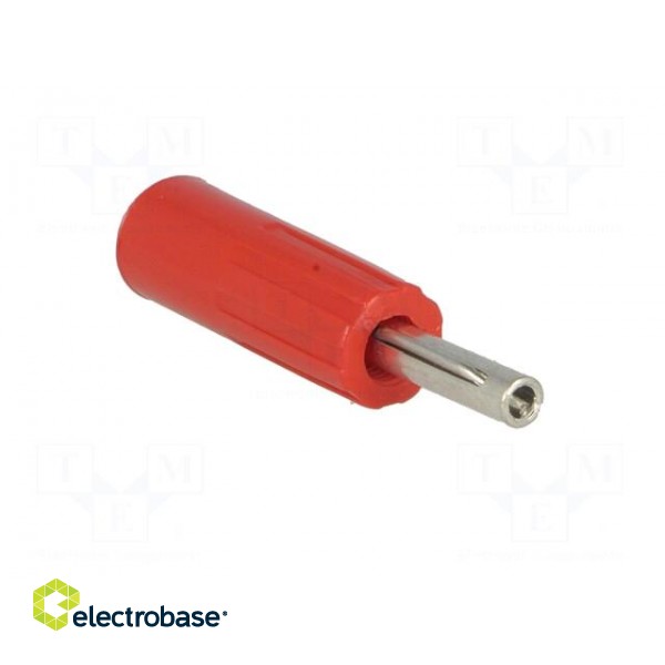 Plug | 4mm banana | 16A | 50VDC | red | non-insulated | for cable | 5.5mm2 image 8