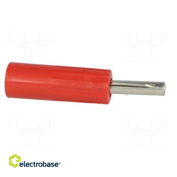 Plug | 4mm banana | 16A | 50VDC | red | non-insulated | for cable | 5.5mm2 image 7