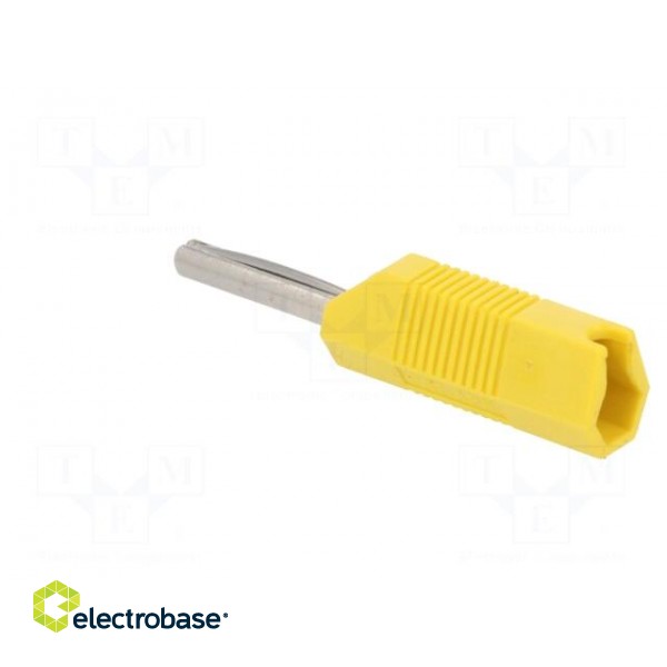 Plug | 4mm banana | 16A | 50VDC | yellow | for cable | 2.5mm2 | screw image 4
