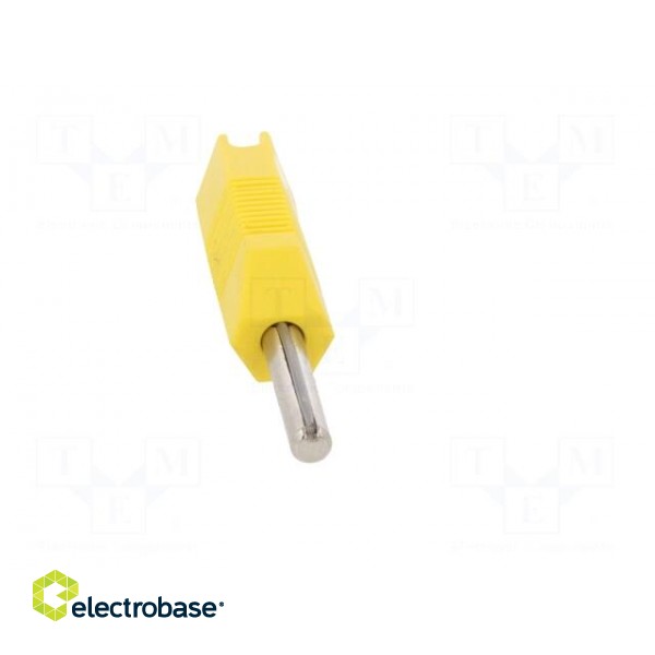 Plug | 4mm banana | 16A | 50VDC | yellow | for cable | 2.5mm2 | screw image 9