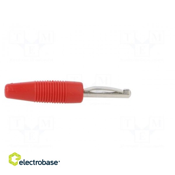 Plug | 4mm banana | 16A | 60VDC | red | non-insulated | 3mΩ | 2.5AWG image 7