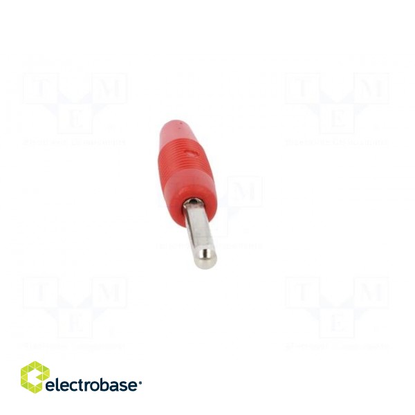 Plug | 4mm banana | 16A | 60VDC | red | non-insulated | 3mΩ | 2.5AWG paveikslėlis 9
