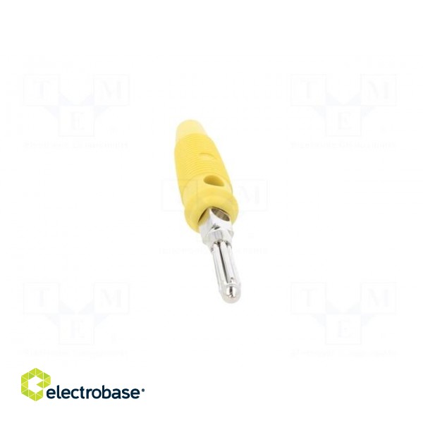 Plug | 4mm banana | 16A | 60VDC | yellow | non-insulated | 3mΩ | 1.5mm2 image 9