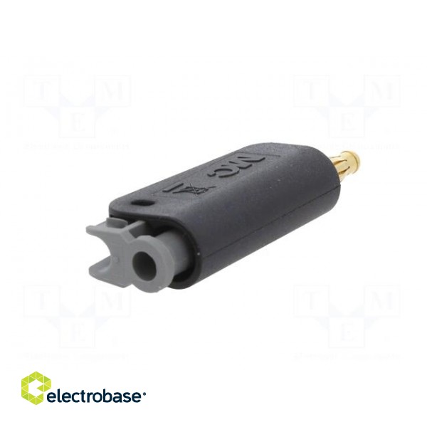 Plug | 4mm banana | 19A | 30VAC | 60VDC | black | gold-plated | 1mm2 image 6
