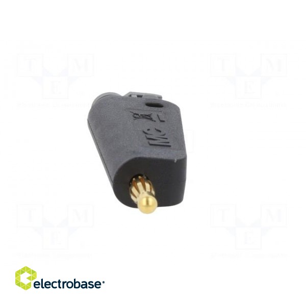 Plug | 4mm banana | 19A | 30VAC | 60VDC | black | gold-plated | 1mm2 image 9
