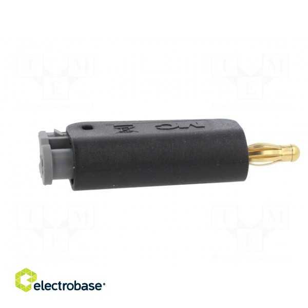 Plug | 4mm banana | 19A | 30VAC | 60VDC | black | gold-plated | 1mm2 image 7