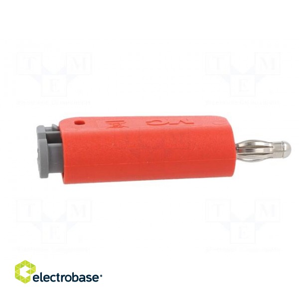 Plug | 4mm banana | 19A | 30VAC | 60VDC | red | nickel plated | 1mm2 image 7
