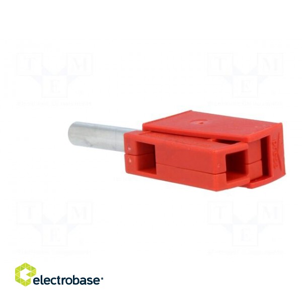 Plug | 4mm banana | 20A | 42V | red | non-insulated | 40mm | 3.86g image 4
