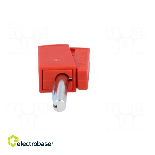 Plug | 4mm banana | 20A | 42V | red | non-insulated | 40mm | 3.86g image 9
