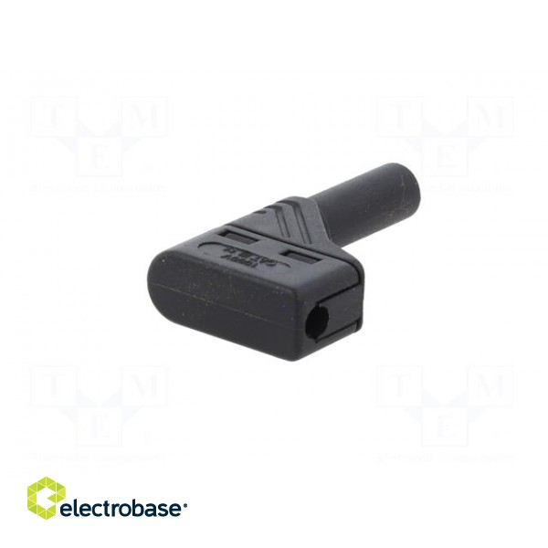 Plug | 4mm banana | 24A | 1kVDC | black | insulated,angled | 0.5÷1.5mm2 image 6