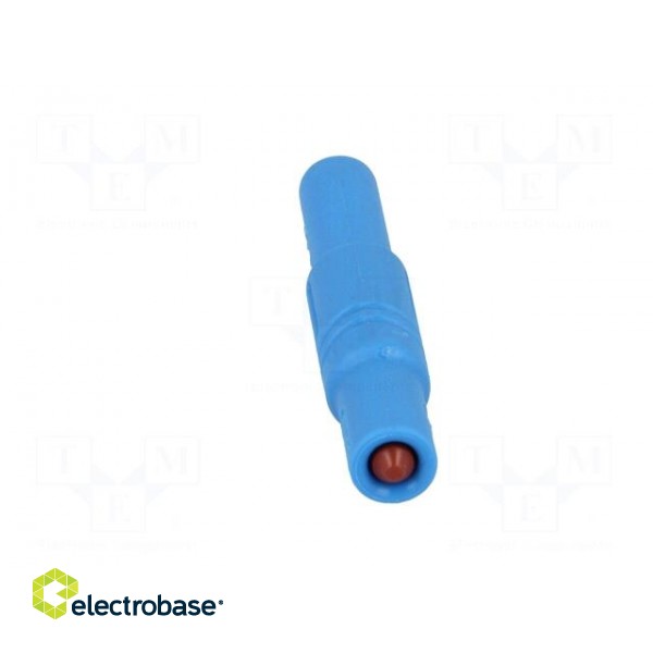 Plug | 4mm banana | 24A | 1kVDC | blue | insulated,with protection | 3mΩ image 9